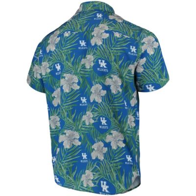 NCAA Kentucky Wildcats Floral Button-Up Shirt