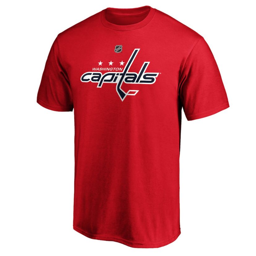 NHL Tom Washington Capitals Team Authentic Stack Name & Number T-Shirt