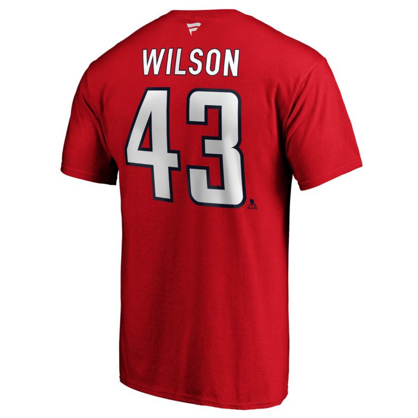 NHL Tom Washington Capitals Team Authentic Stack Name & Number T-Shirt