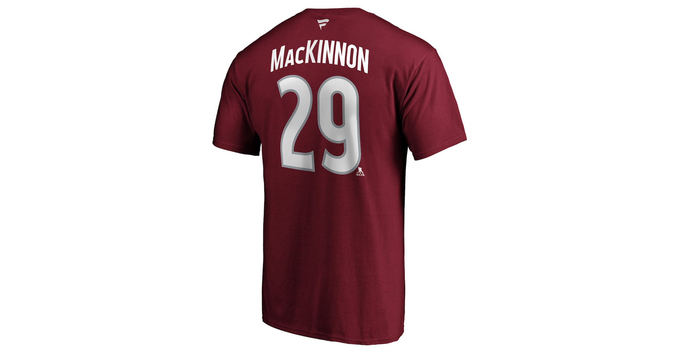 NHL Nathan MacKinnon Colorado Avalanche Team Authentic Stack Name & Number T-Shirt