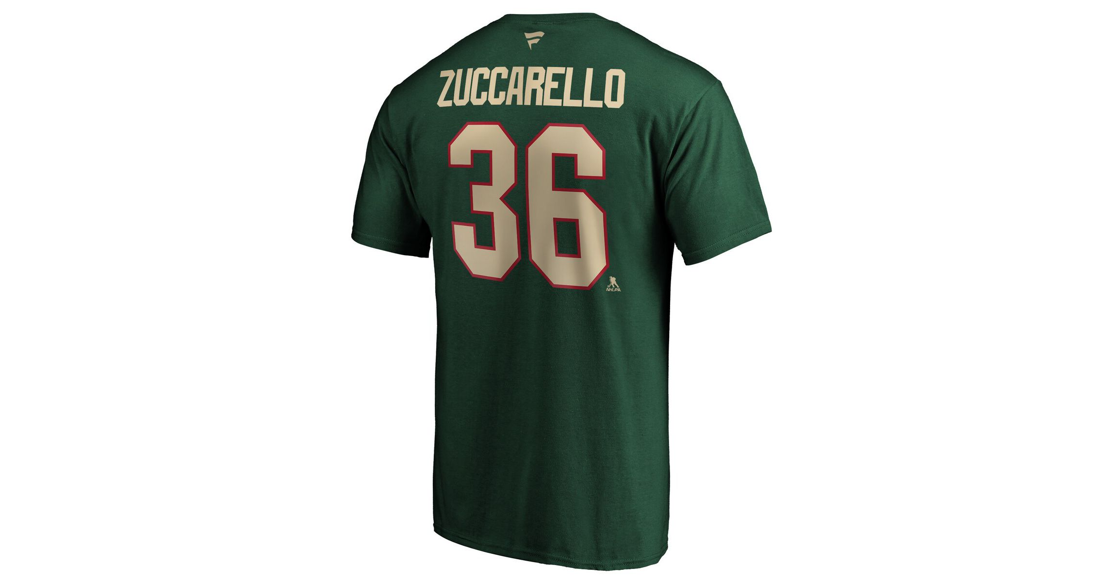 NHL Fanatics Mats Zuccarello Minnesota Wild Authentic Stack Name & Number Team T-Shirt