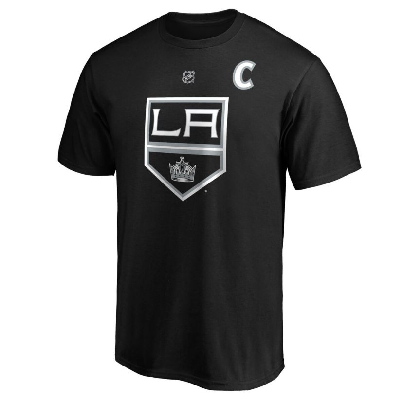 NHL Anze Kopitar Los Angeles Kings Team Authentic Stack Name & Number T-Shirt