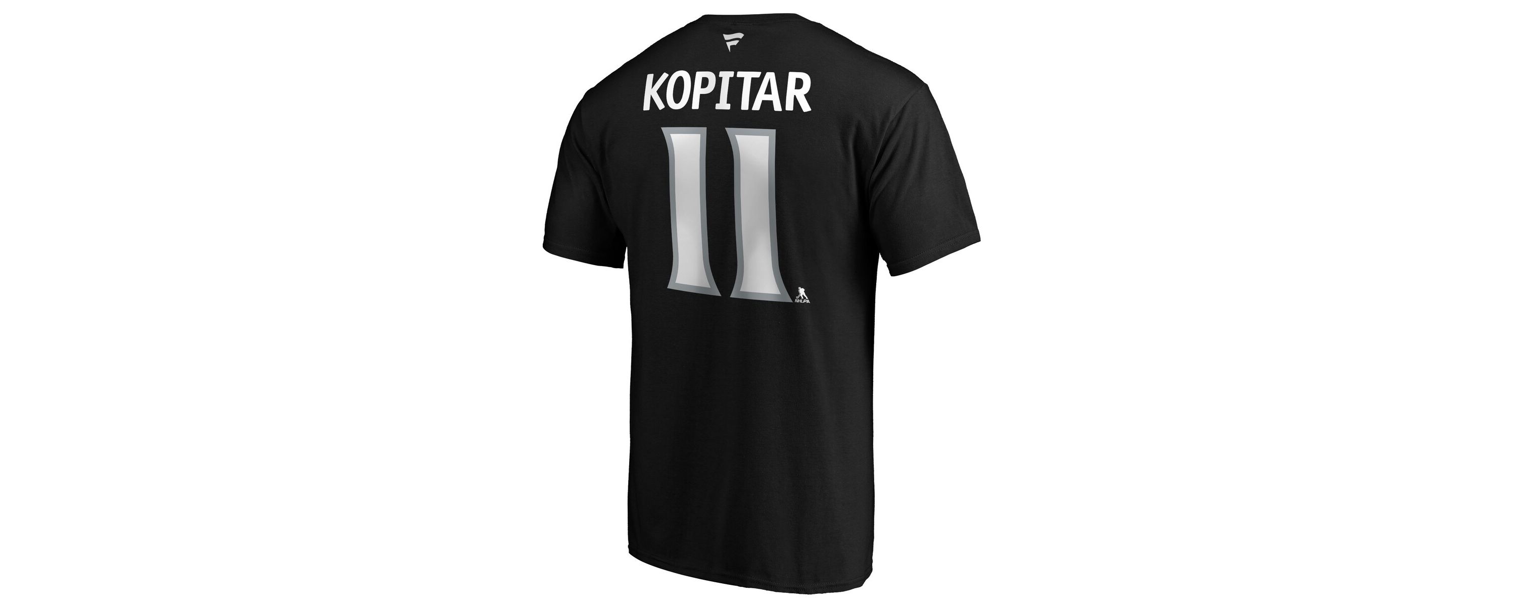 NHL Anze Kopitar Los Angeles Kings Team Authentic Stack Name & Number T-Shirt