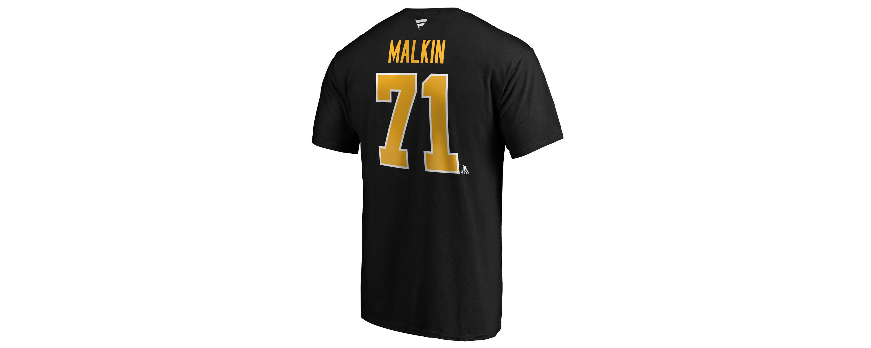 NHL Fanatics Evgeni Malkin Pittsburgh Penguins Team Authentic Stack Name & Number T-Shirt
