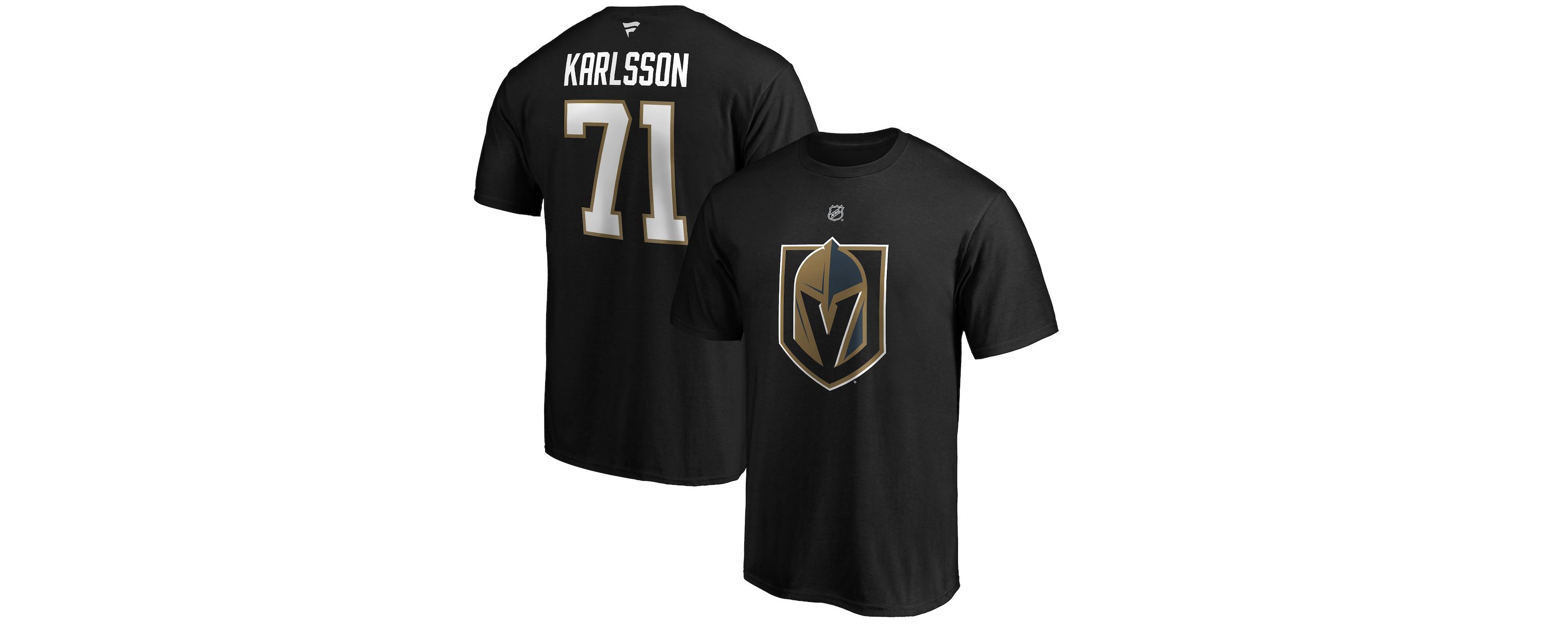 NHL William Karlsson Vegas Golden Knights Authentic Stack Player Name & Number T-Shirt