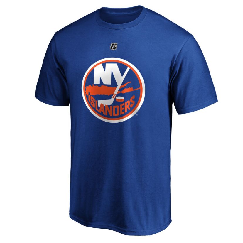 NHL Mathew Barzal New York Islanders Team Authentic Stack Name & Number T-Shirt