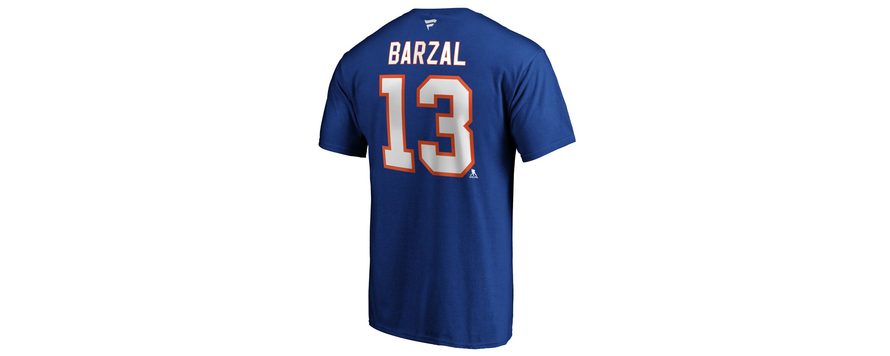 NHL Mathew Barzal New York Islanders Team Authentic Stack Name & Number T-Shirt