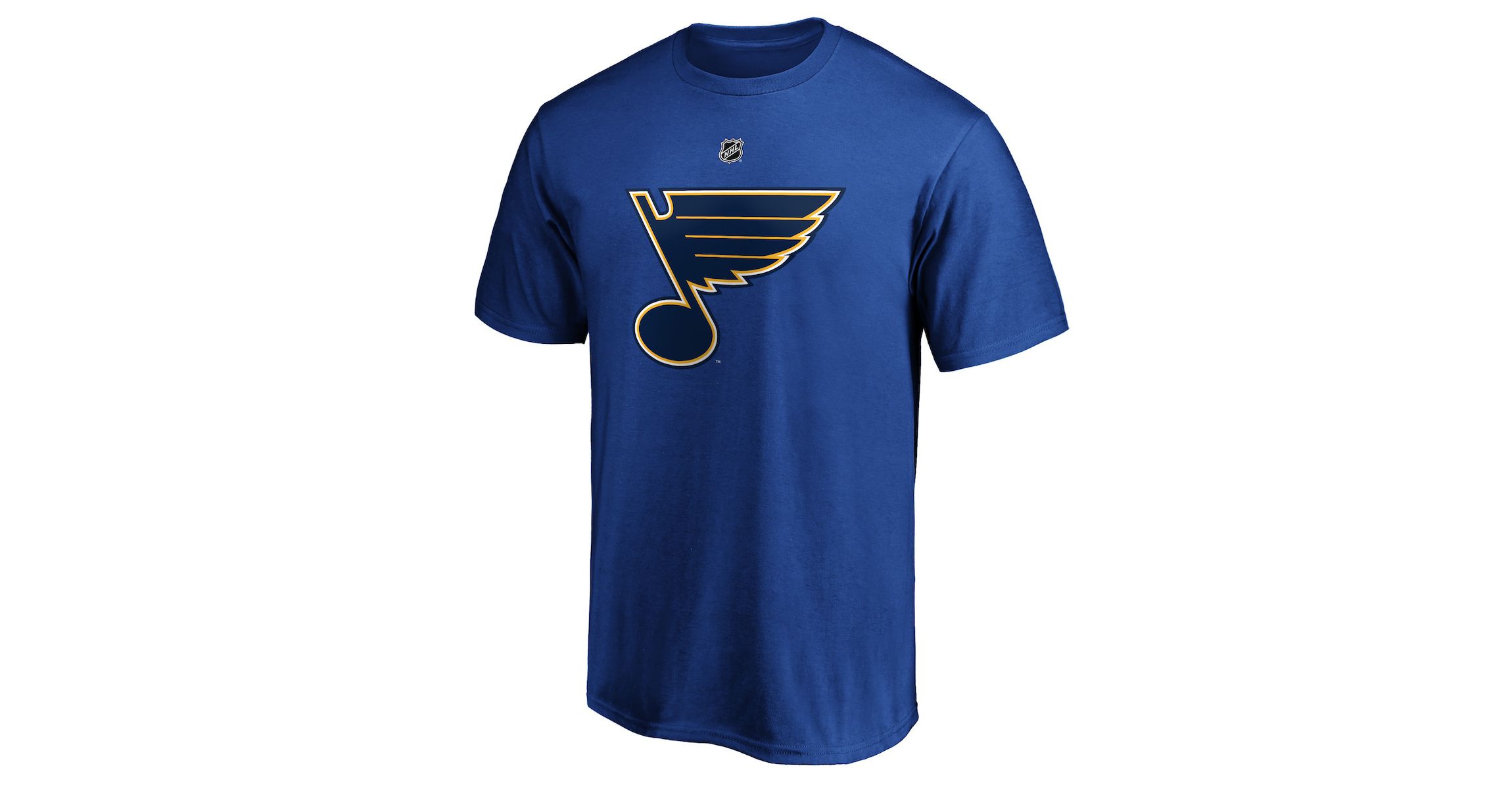 NHL Jordan Binnington St. Louis Blues Team Authentic Stack Name & Number T-Shirt