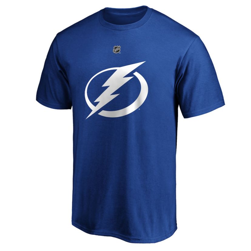 NHL Fanatics Victor Hedman Tampa Bay Lightning Authentic Stack Name & Number T-Shirt