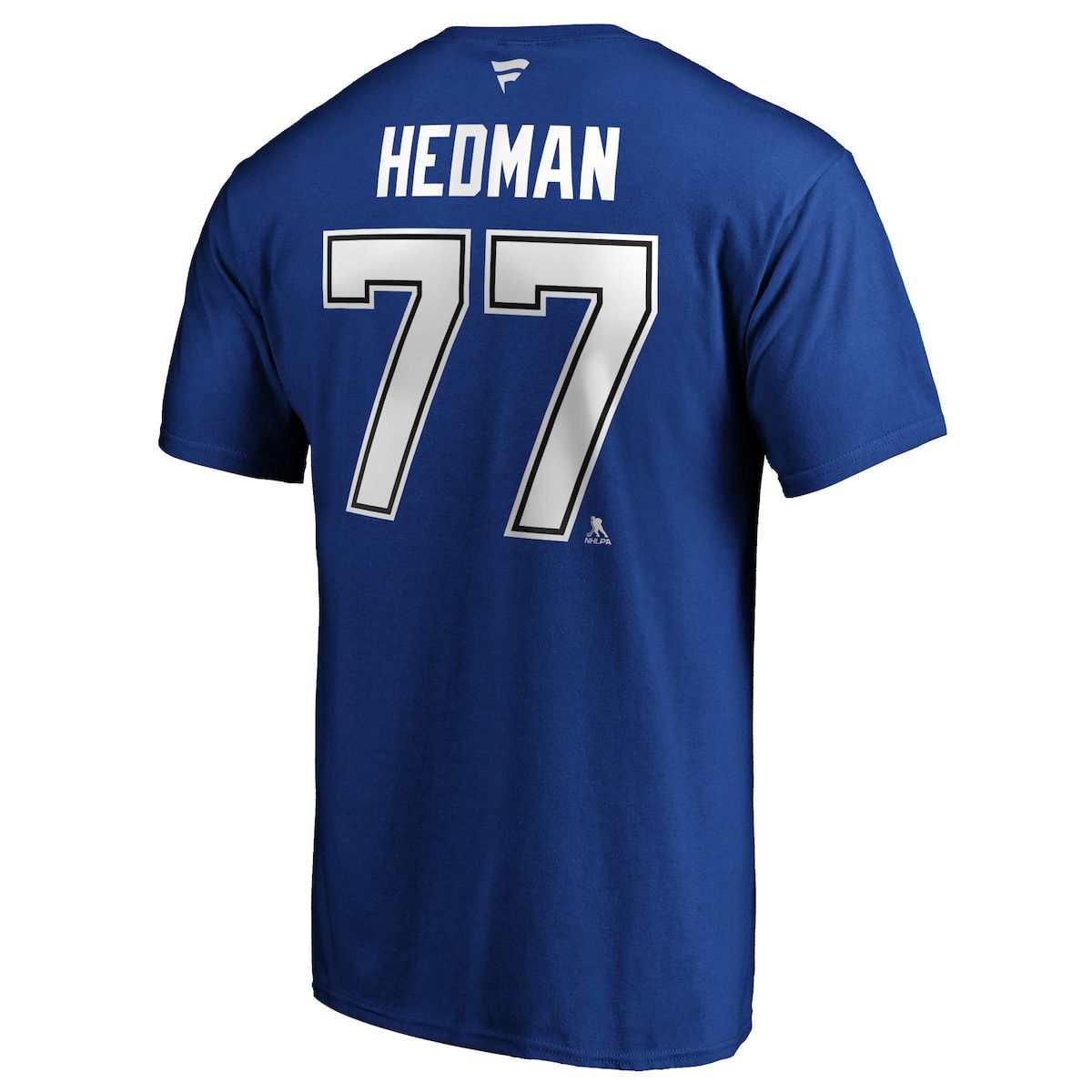 NHL Fanatics Victor Hedman Tampa Bay Lightning Authentic Stack Name & Number T-Shirt