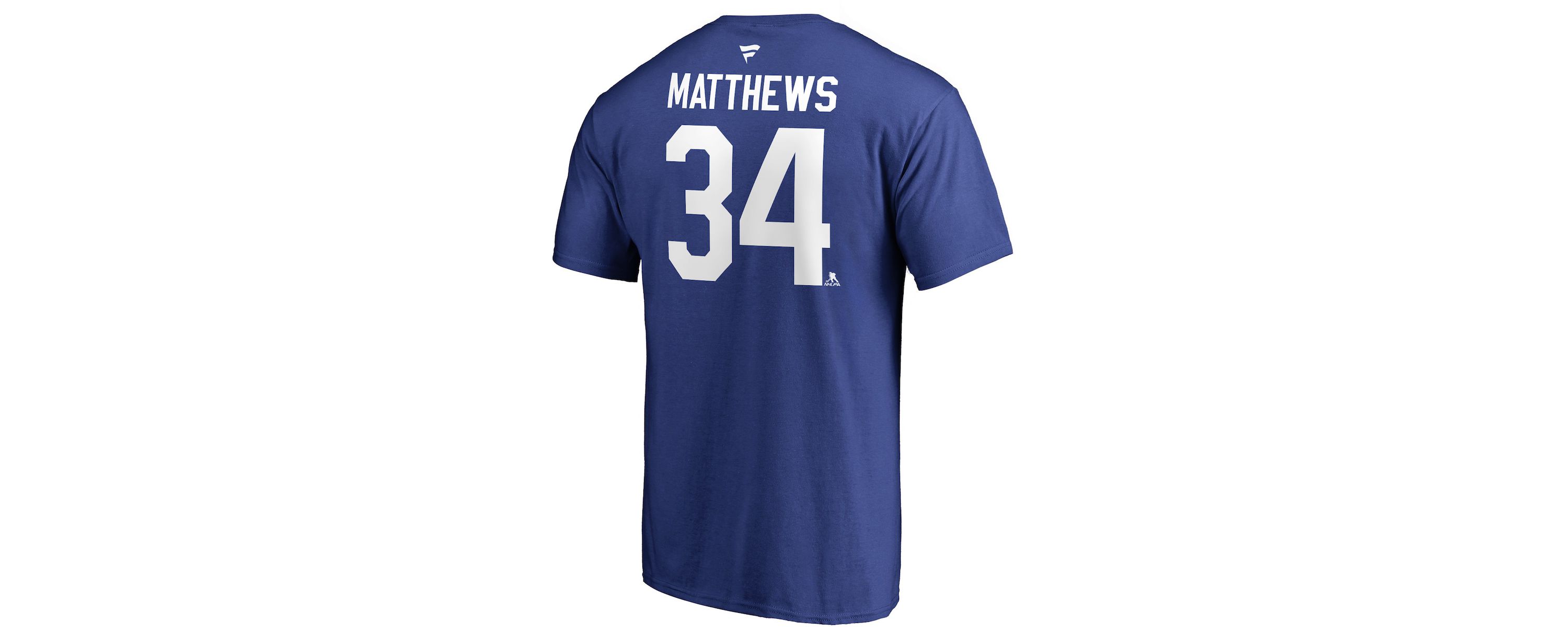 NHL Fanatics Auston Matthews Toronto Maple Leafs Team Authentic Stack Name & Number T-Shirt