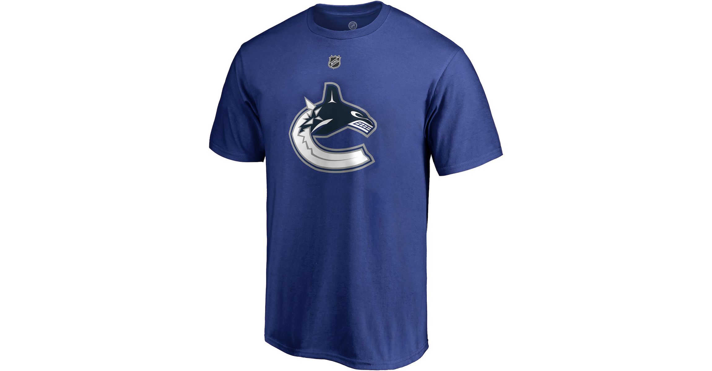 NHL Fanatics Brock Boeser Vancouver Canucks Team Authentic Stack Name & Number T-Shirt
