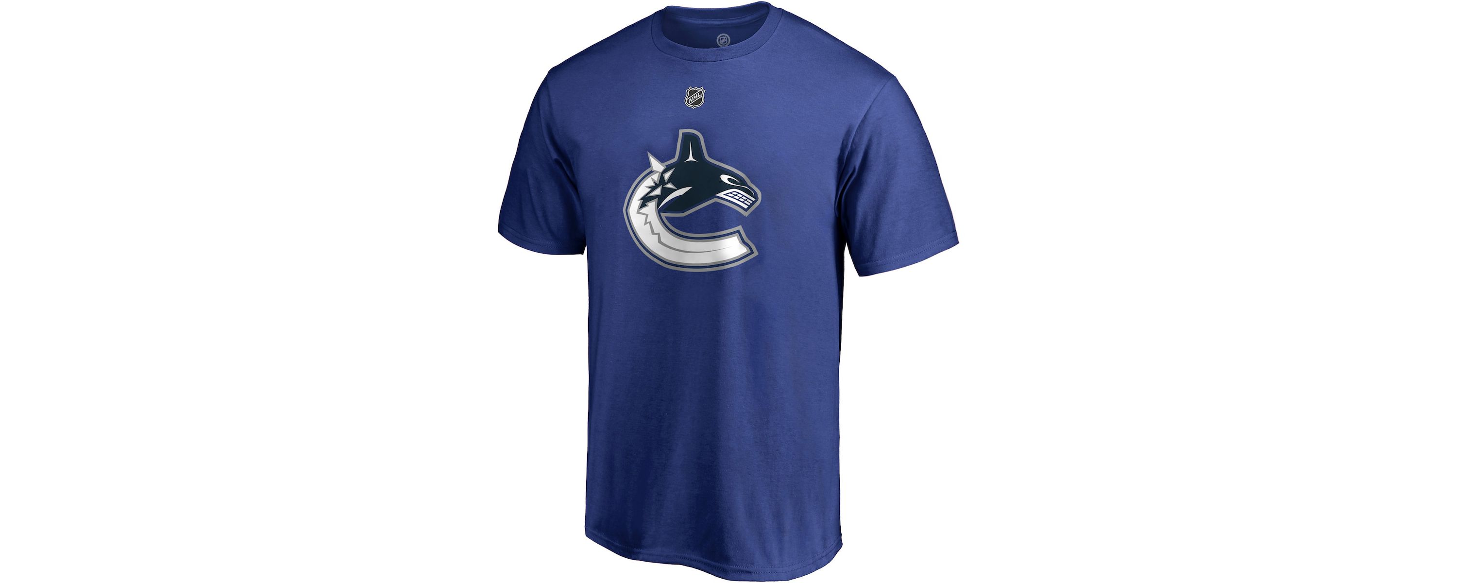 NHL Fanatics Brock Boeser Vancouver Canucks Team Authentic Stack Name & Number T-Shirt