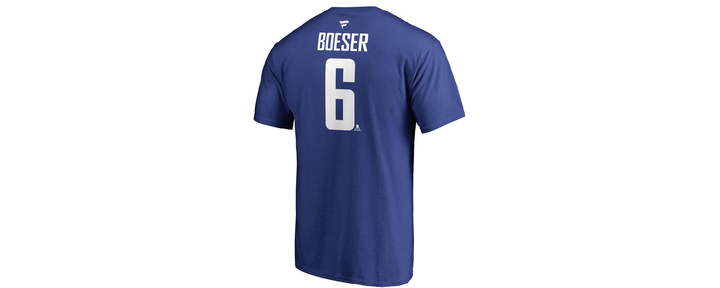 NHL Fanatics Brock Boeser Vancouver Canucks Team Authentic Stack Name & Number T-Shirt