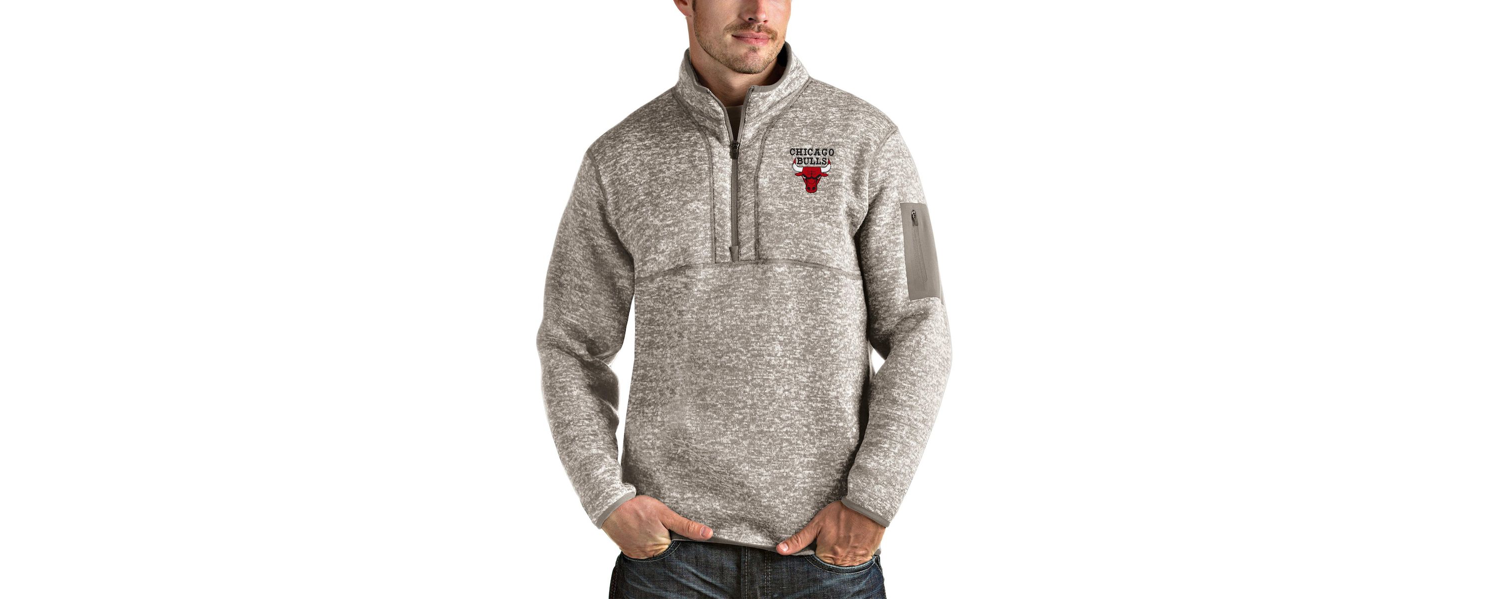 NBA Chicago Bulls Fortune Quarter-Zip Pullover Jacket