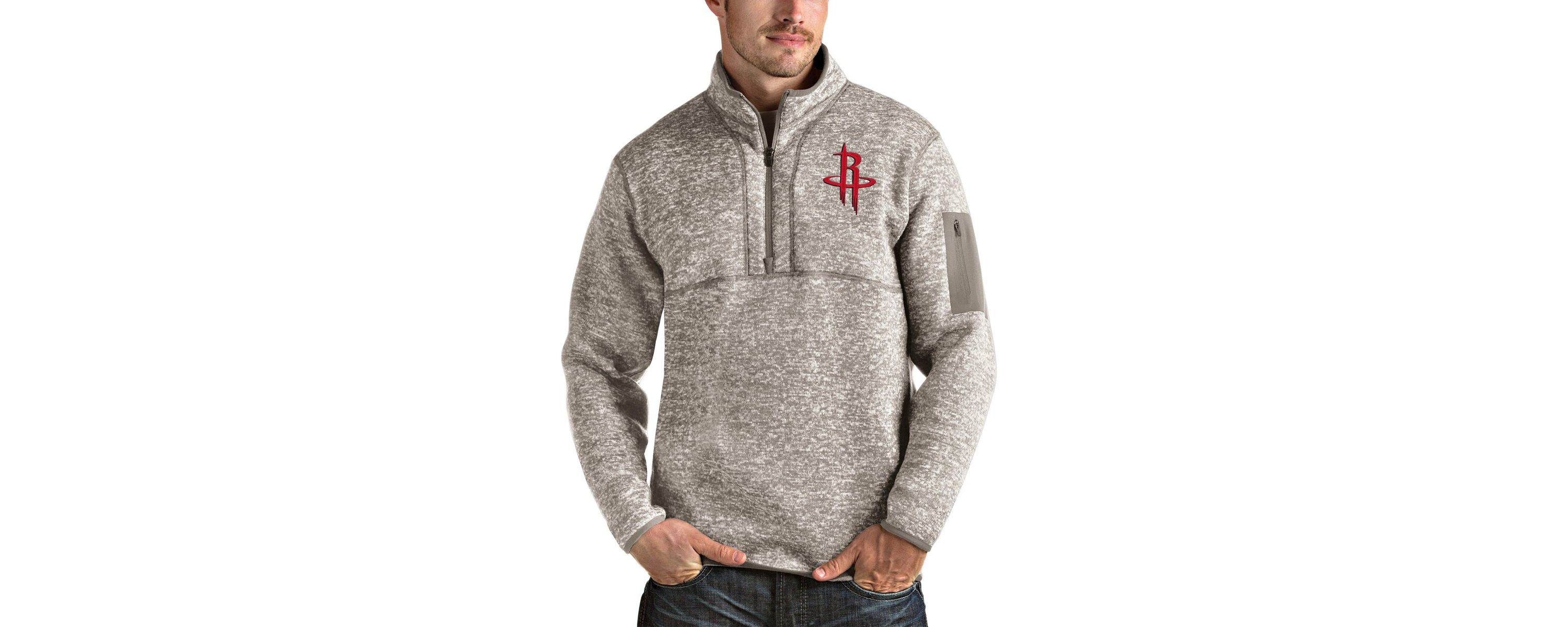 NBA Houston Rockets Fortune Quarter-Zip Pullover Jacket