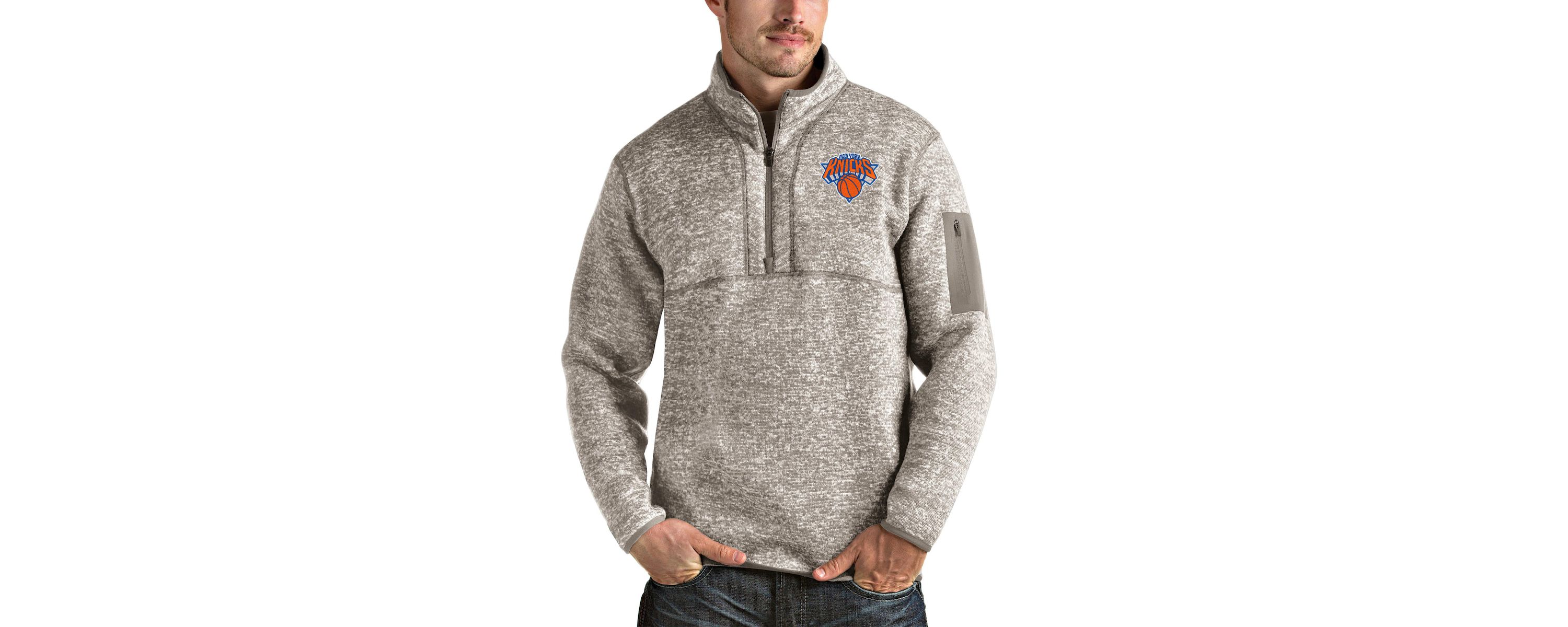NBA New York Knicks Fortune Quarter-Zip Pullover Jacket