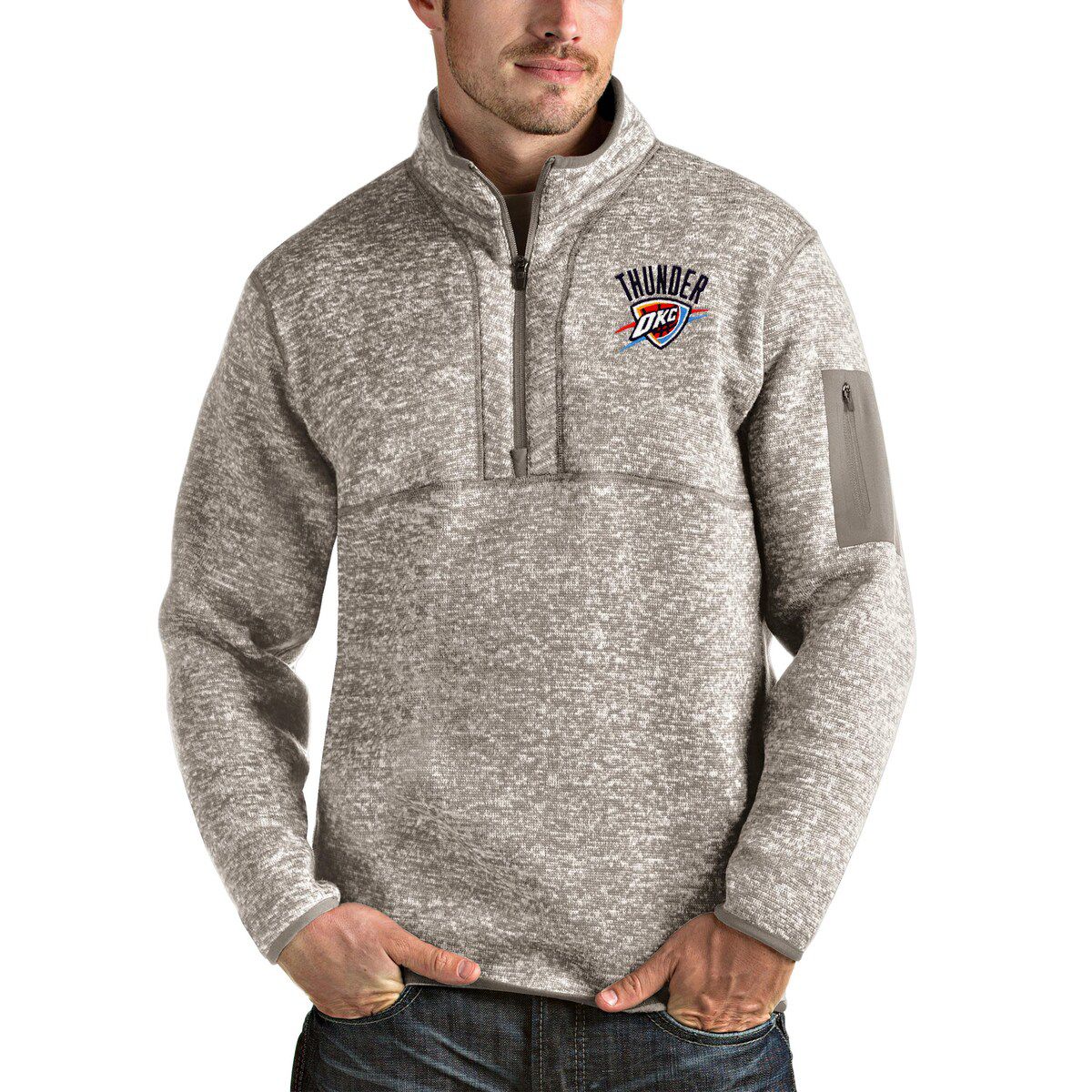 NBA Oklahoma City Thunder Fortune Quarter-Zip Pullover Jacket