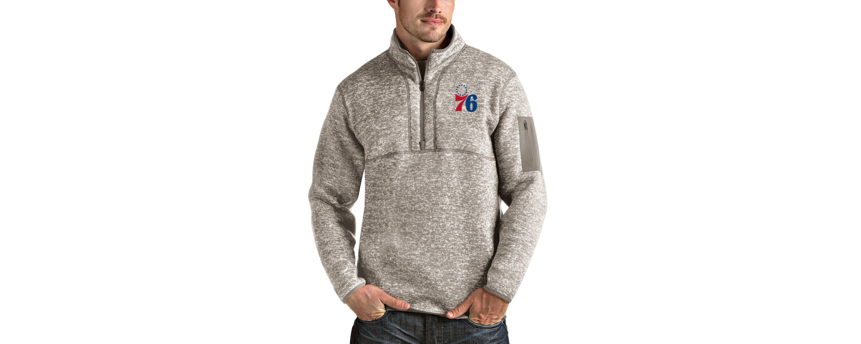 NBA Philadelphia 76ers Fortune Quarter-Zip Pullover Jacket