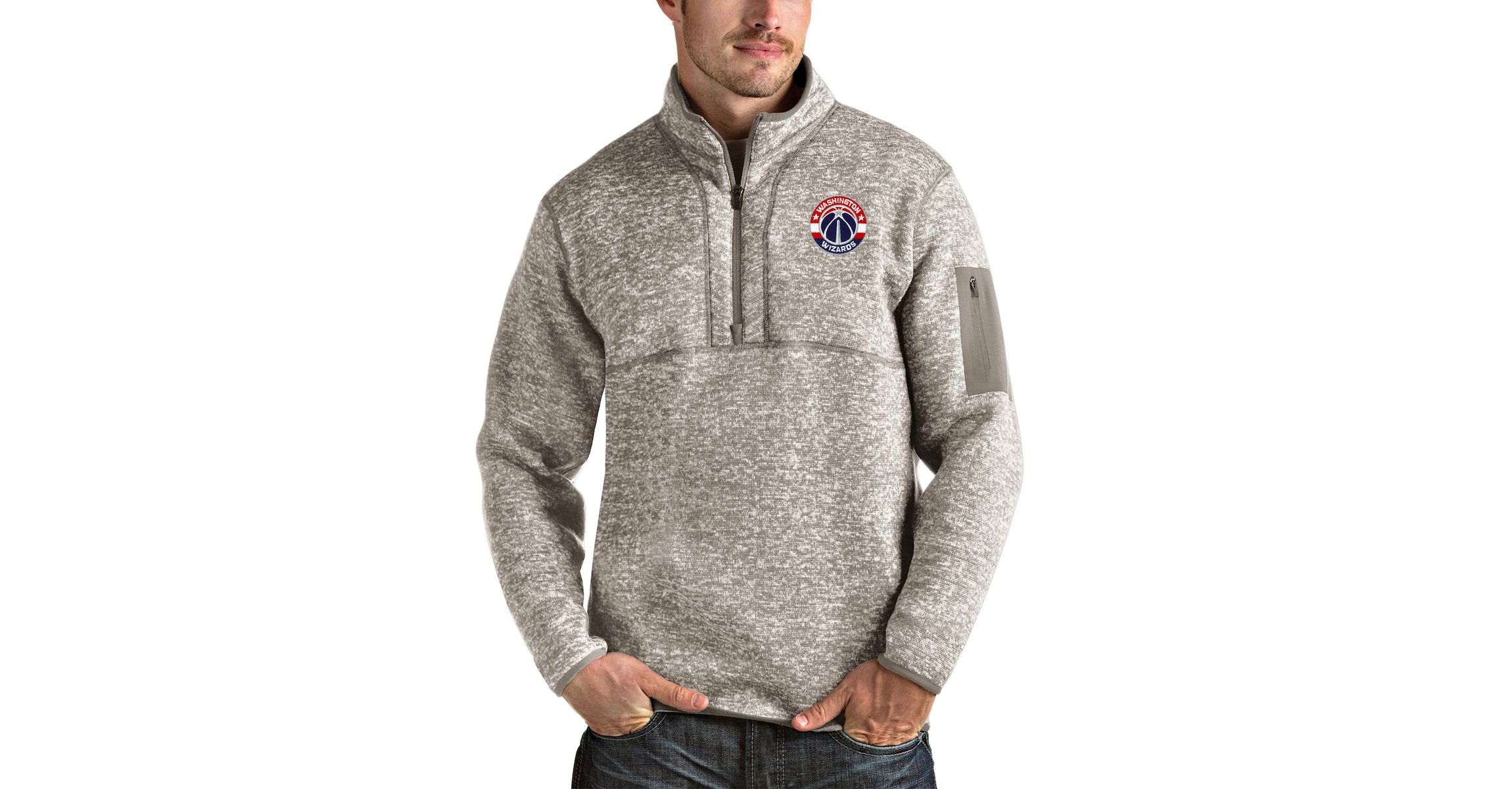 NBA Washington Wizards Fortune Quarter-Zip Pullover Jacket