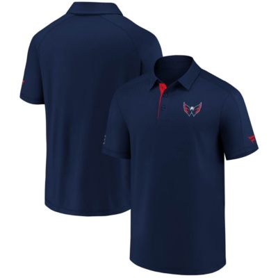 Men's NHL Fanatics Washington Capitals Authentic Pro Locker Room Polo, Navy Blue, Small