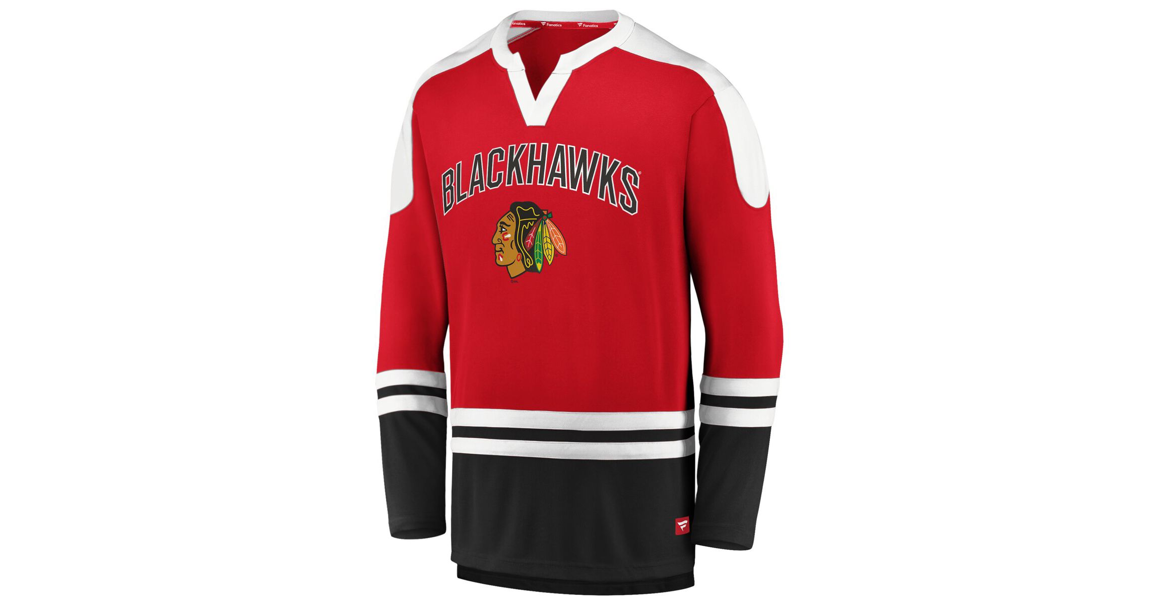 NHL Fanatics Chicago Blackhawks Iconic Slapshot Long Sleeve T-Shirt