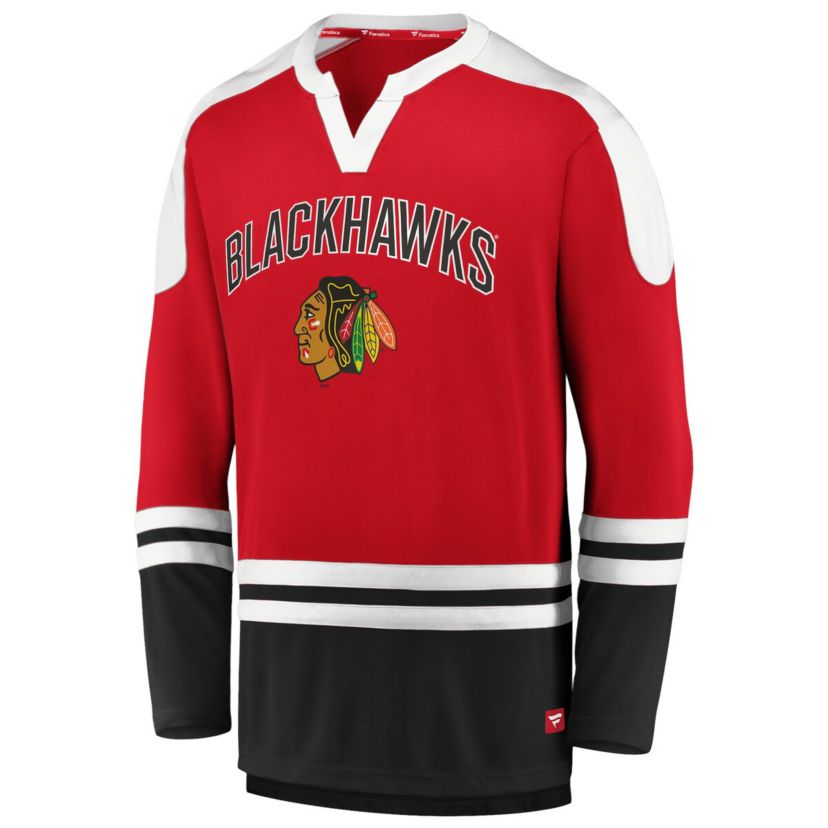 NHL Fanatics Chicago Blackhawks Iconic Slapshot Long Sleeve T-Shirt