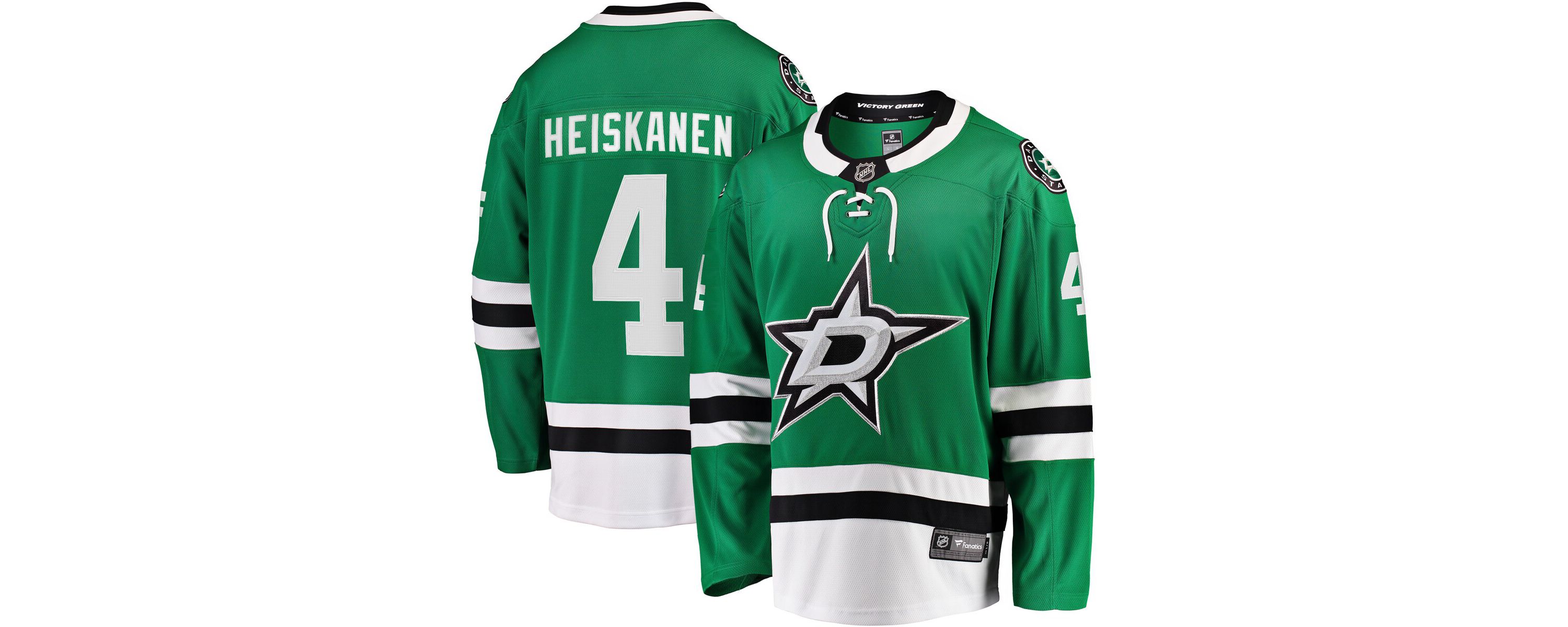NHL Fanatics Miro Heiskanen Kelly Dallas Stars Team Color Breakaway Player Jersey