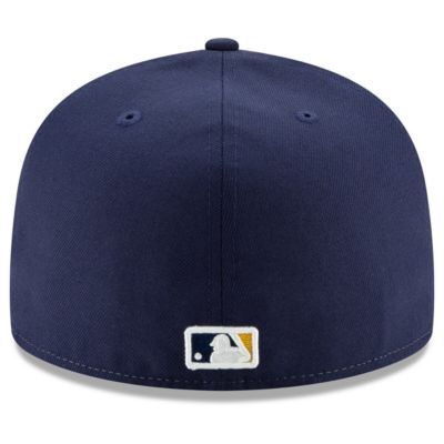 MLB Navy/Yellow Milwaukee Brewers Alternate Authentic Collection On-Field 59FIFTY Fitted Hat