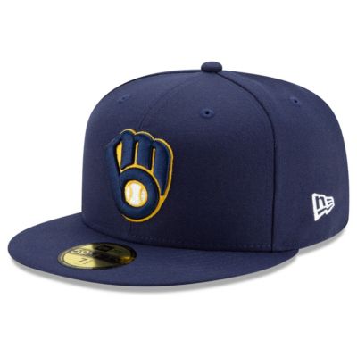 New Era Men's MLB Milwaukee Brewers Home Authentic Collection On-Field 59FIFTY Fitted Hat
