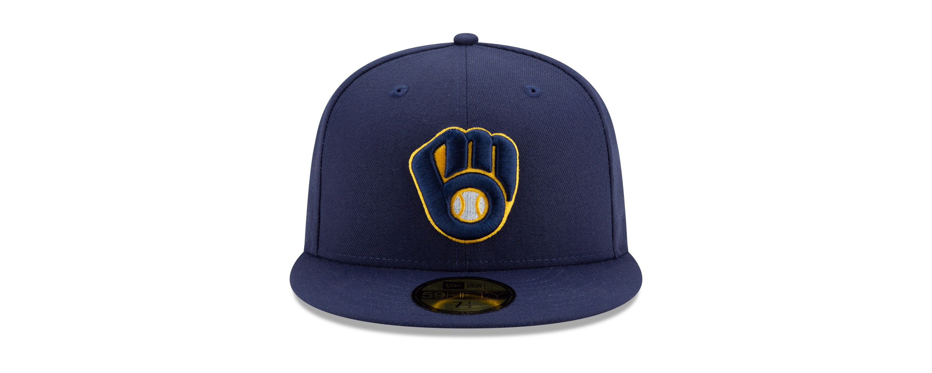 MLB Milwaukee Brewers Home Authentic Collection On-Field 59FIFTY Fitted Hat