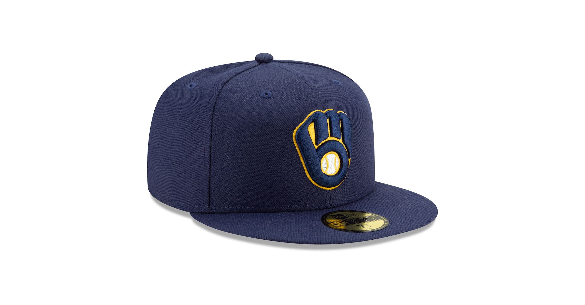 MLB Milwaukee Brewers Home Authentic Collection On-Field 59FIFTY Fitted Hat