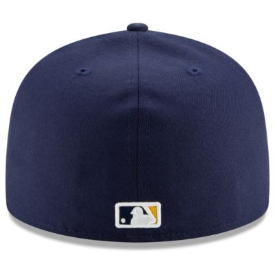 MLB Milwaukee Brewers Home Authentic Collection On-Field 59FIFTY Fitted Hat