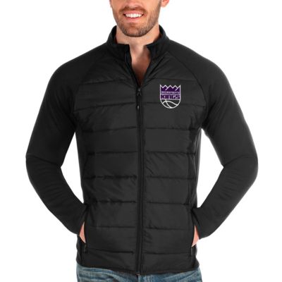 Antigua NBA Sacramento Kings Altitude Full-Zip Jacket, Black, X-Large -  0194440748285