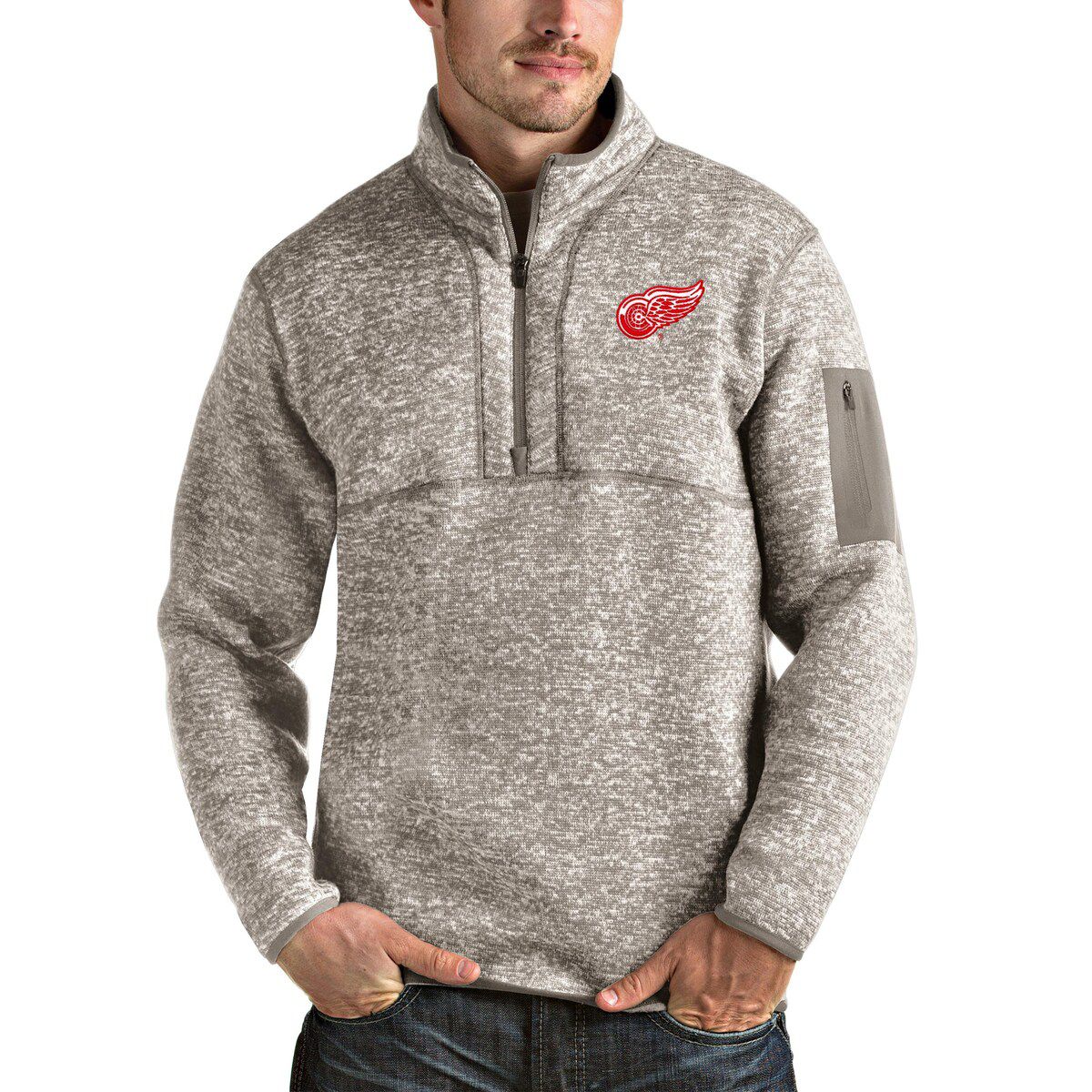 NHL Detroit Wings Fortune Half-Zip Pullover Jacket