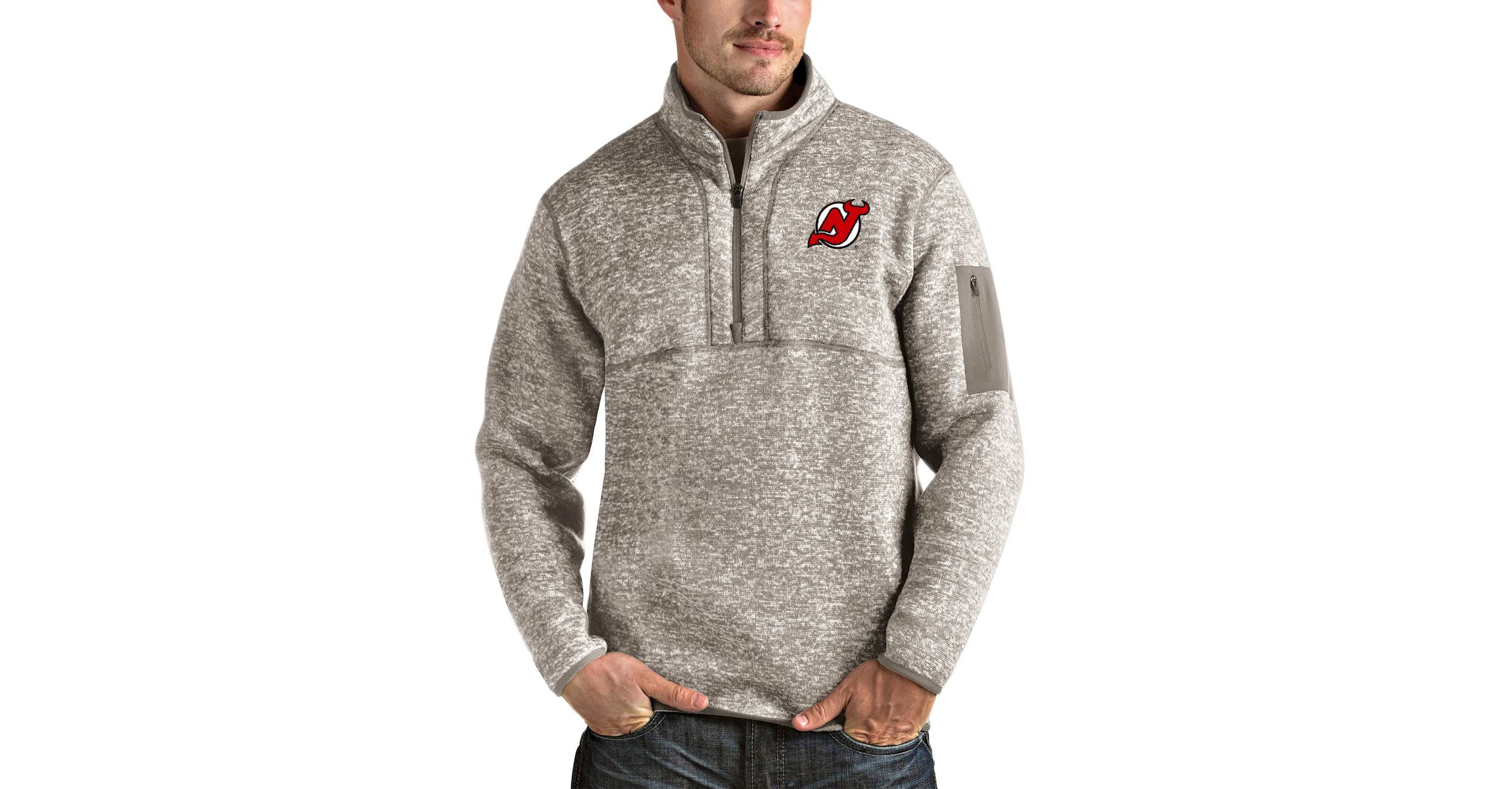 NHL New Jersey Devils Fortune Half-Zip Pullover Jacket