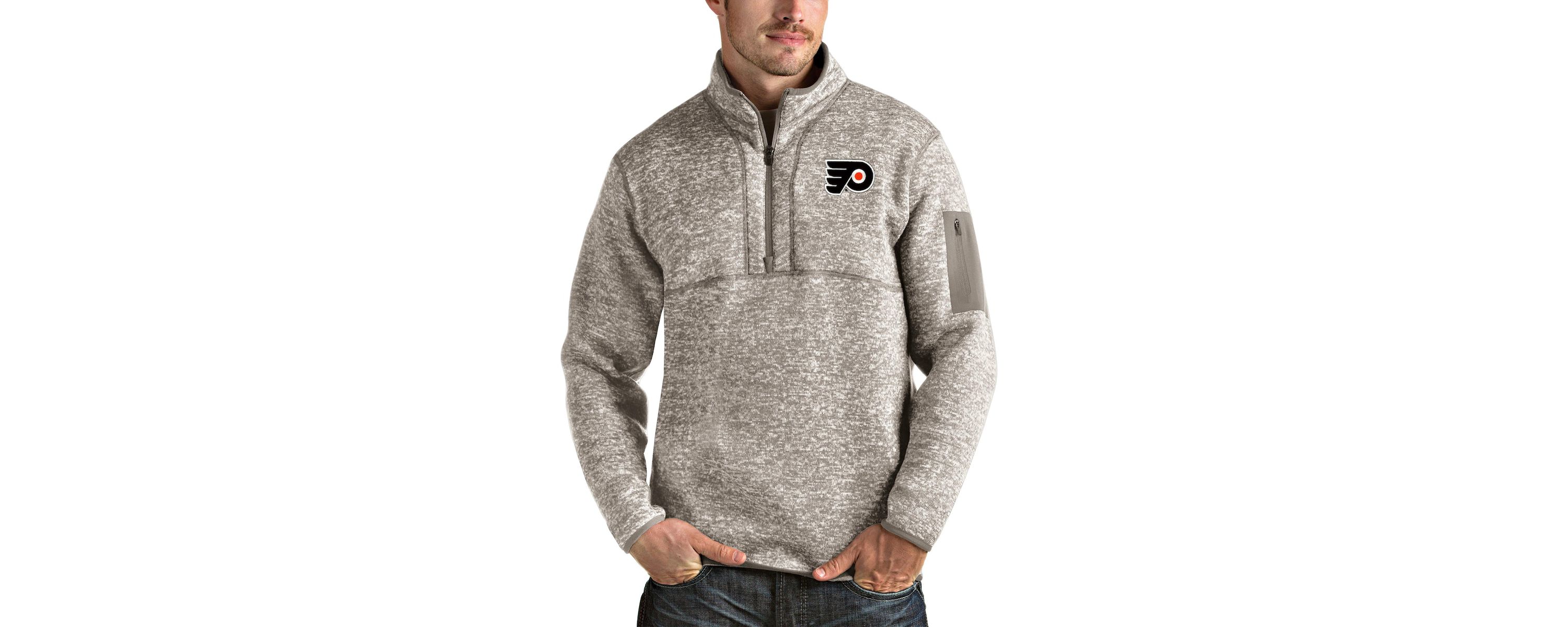 NHL Philadelphia Flyers Fortune Half-Zip Pullover Jacket
