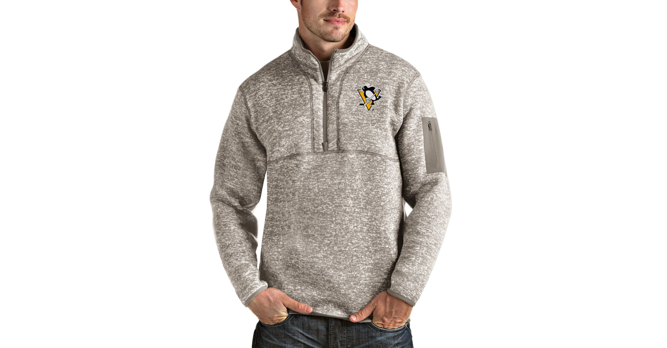 NHL Pittsburgh Penguins Fortune Half-Zip Pullover Jacket