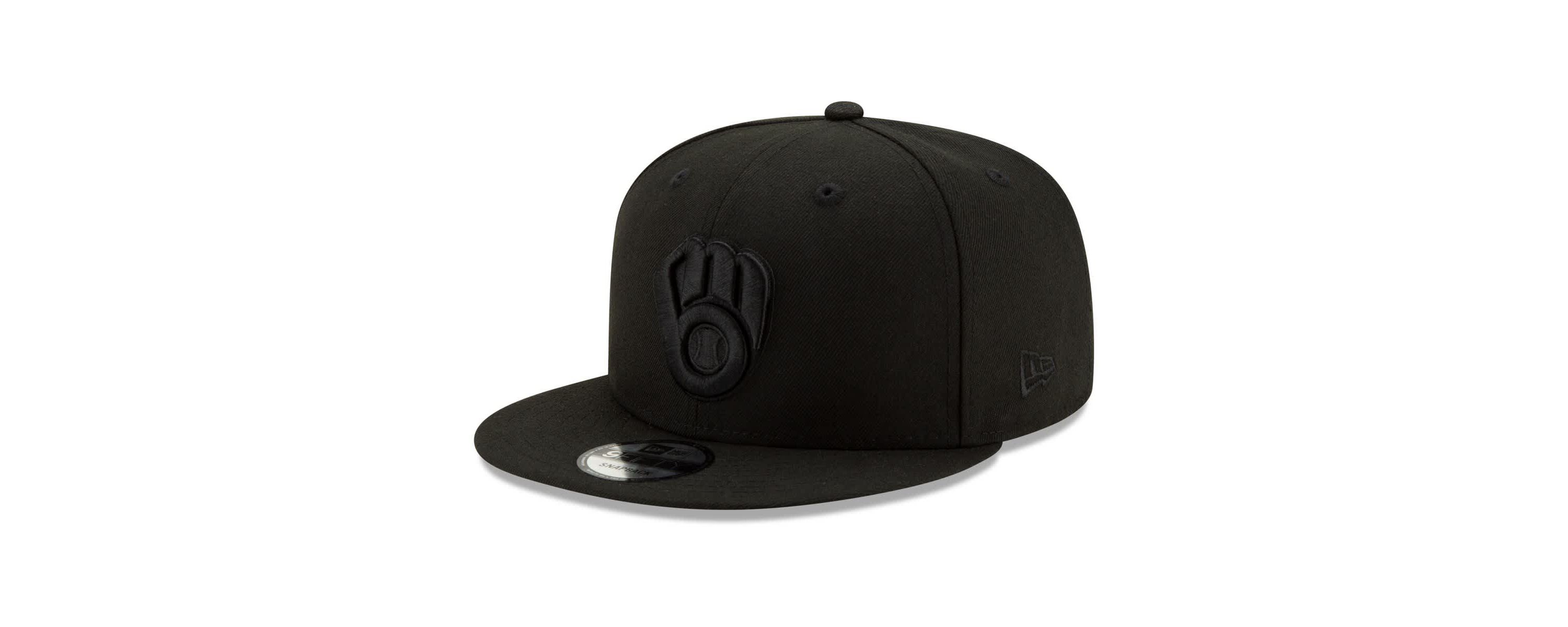 MLB Milwaukee Brewers on 9FIFTY Snapback Adjustable Hat - Black