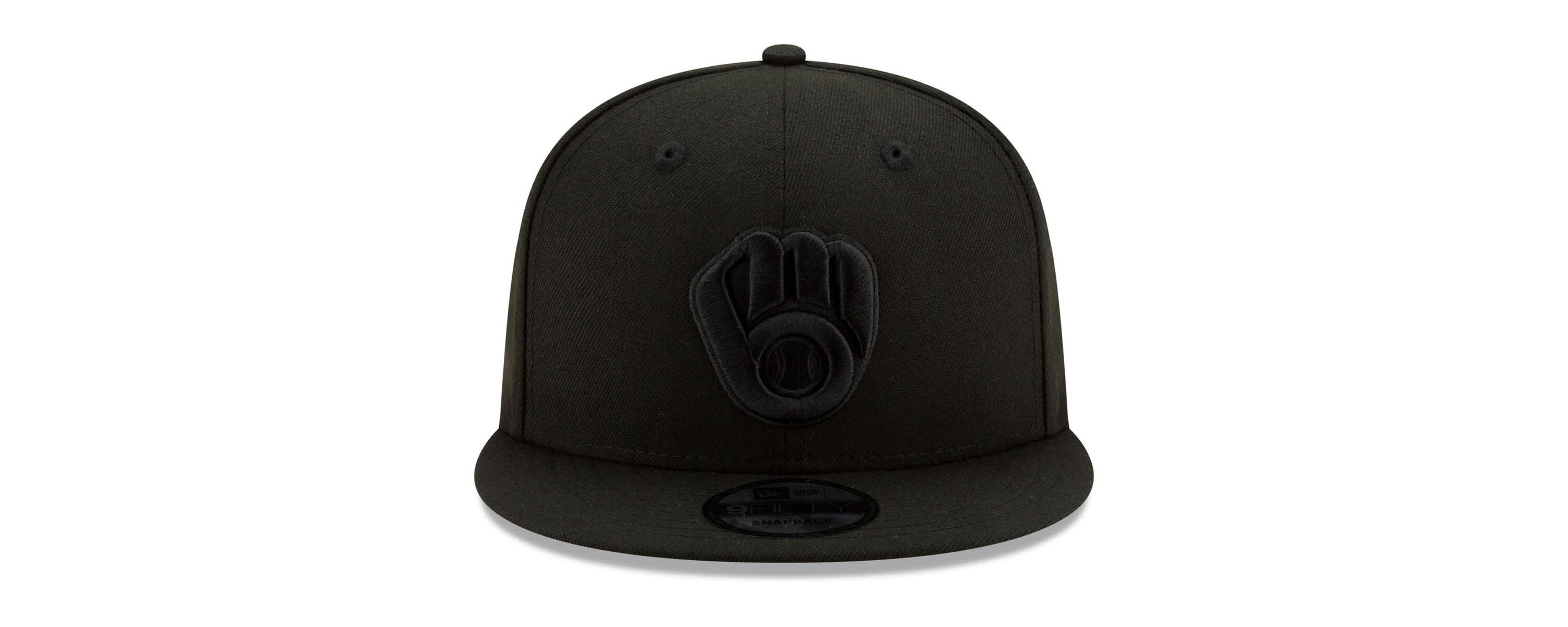 MLB Milwaukee Brewers on 9FIFTY Snapback Adjustable Hat - Black