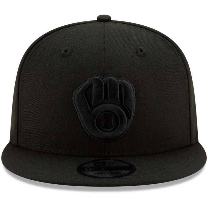 MLB Milwaukee Brewers on 9FIFTY Snapback Adjustable Hat - Black