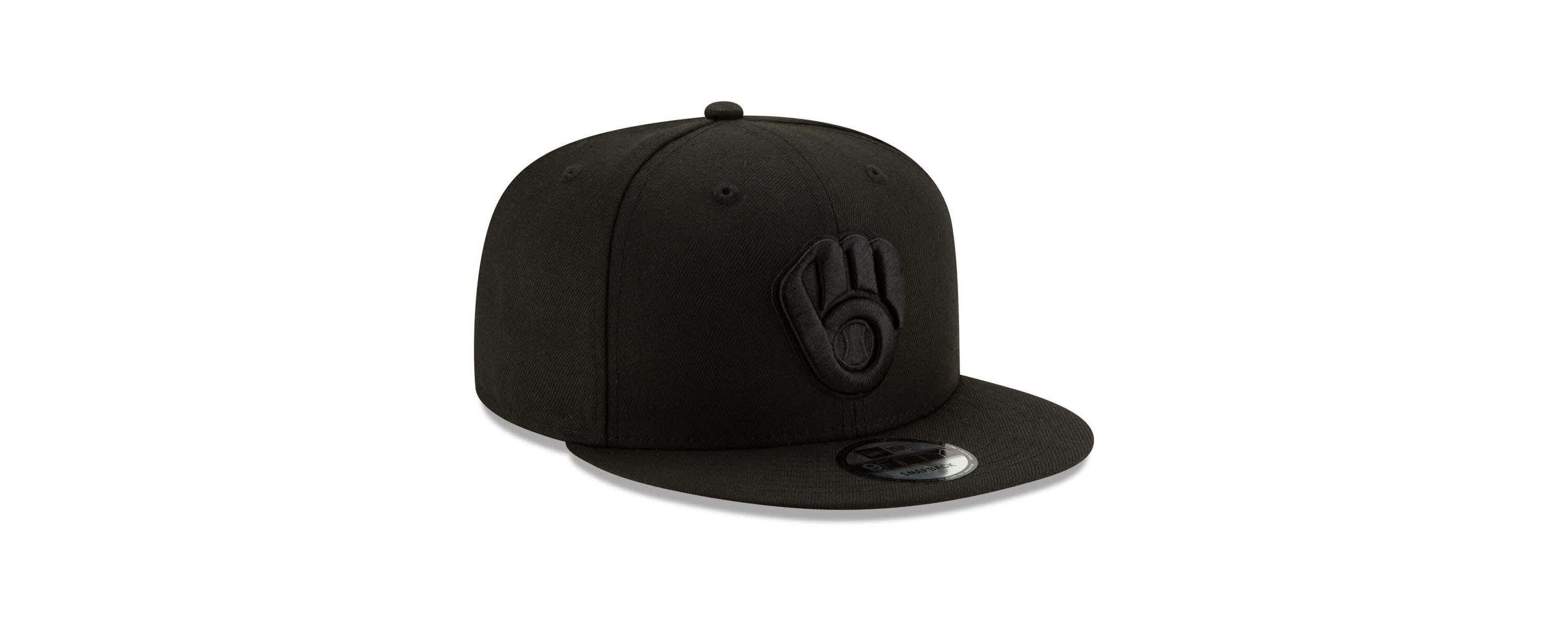 MLB Milwaukee Brewers on 9FIFTY Snapback Adjustable Hat - Black
