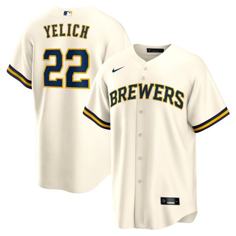 MLB Nike Christian Yelich Milwaukee Brewers Alternate Replica Player Jersey