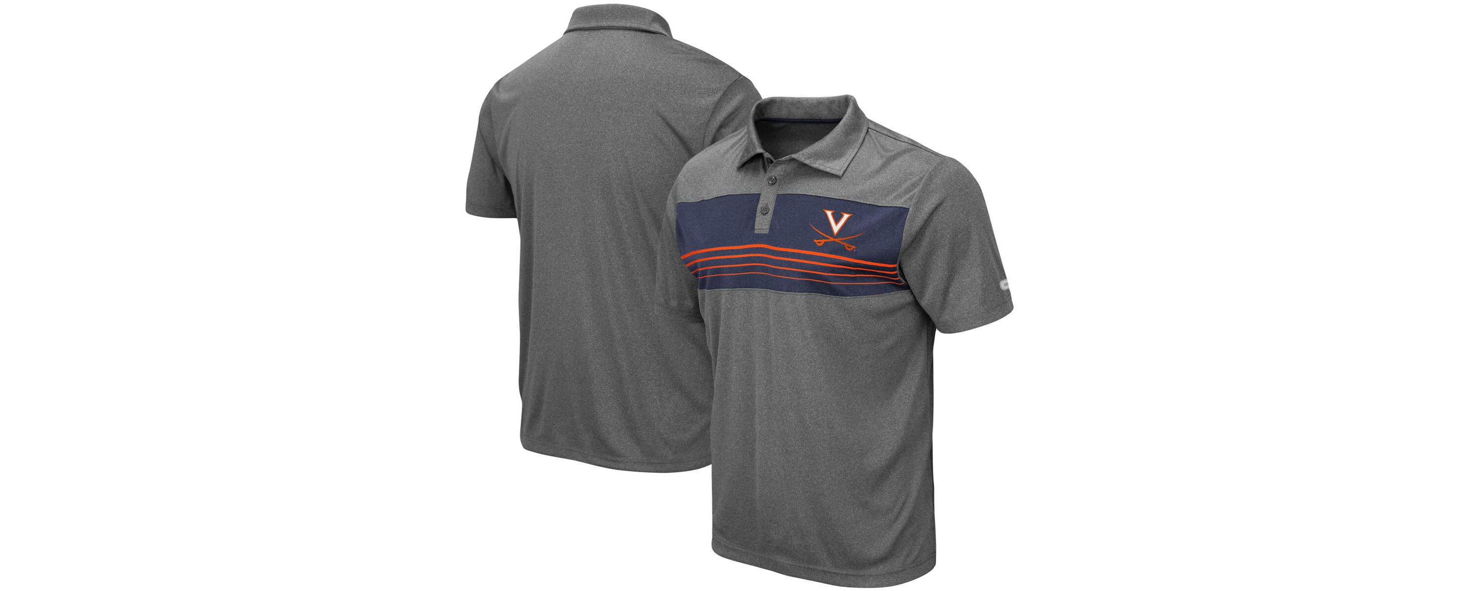 NCAA ed Virginia Cavaliers Wordmark Smithers Polo