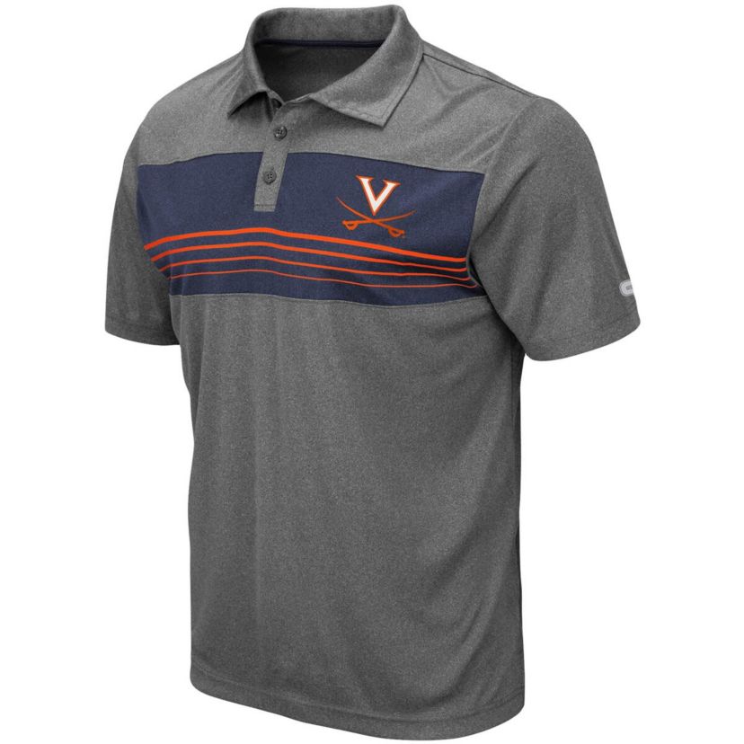 NCAA ed Virginia Cavaliers Wordmark Smithers Polo