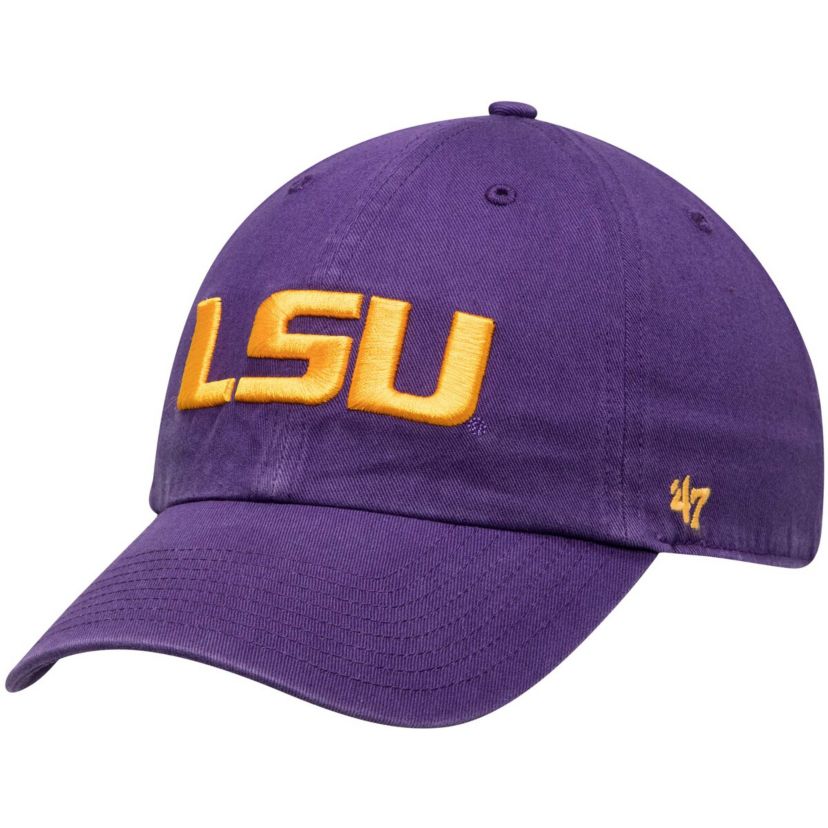 NCAA LSU Tigers Vintage Clean Up Adjustable Hat