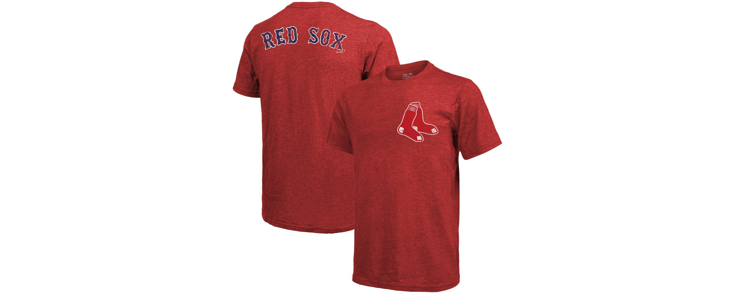 Boston Red Sox MLB Boston Sox Throwback Logo Tri-Blend T-Shirt