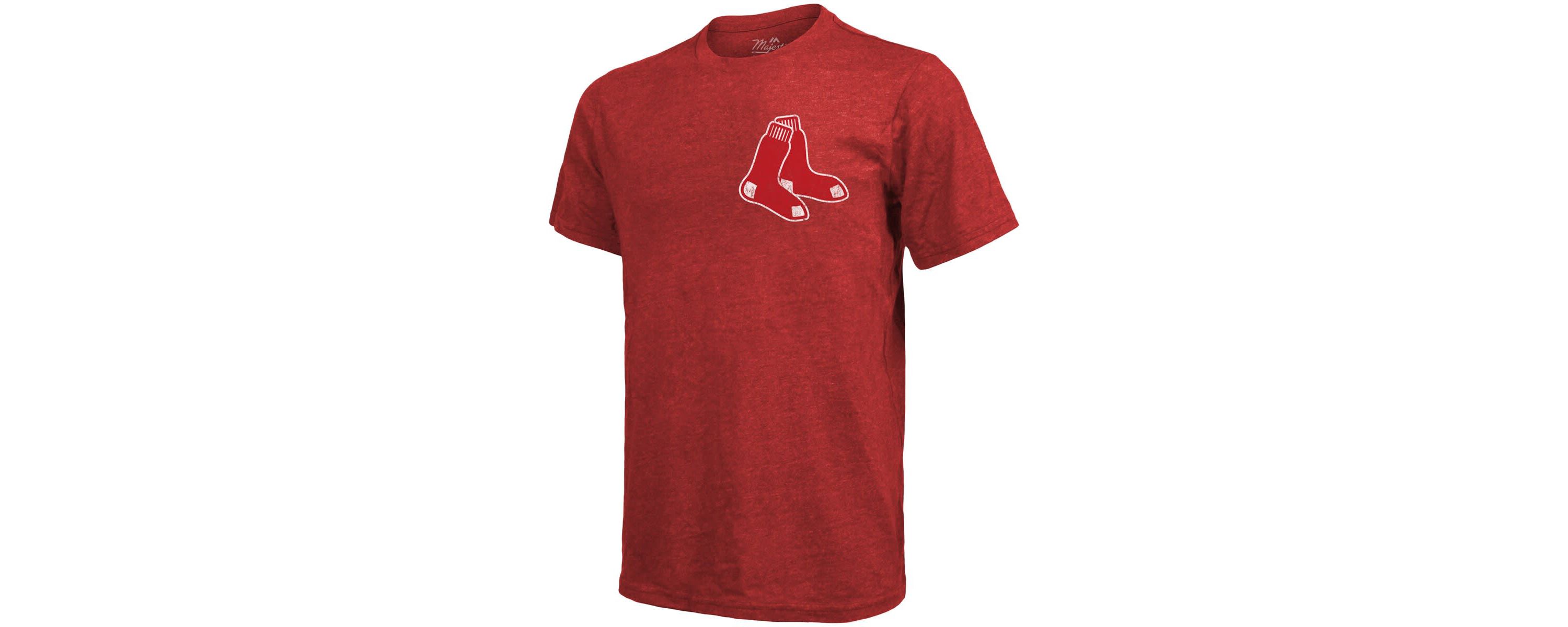 Boston Red Sox MLB Boston Sox Throwback Logo Tri-Blend T-Shirt