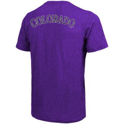 MLB Colorado Rockies Throwback Logo Tri-Blend T-Shirt