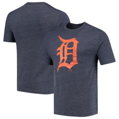 MLB Fanatics Detroit Tigers Weathered Official Logo Tri-Blend T-Shirt